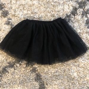EUC Black Zara Girls Tulle Skirt sz 18-24m